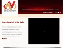 Tablet Screenshot of nvconstrutora.com.br